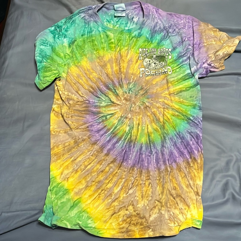 Tie dye shirt from Pocono Whitewater